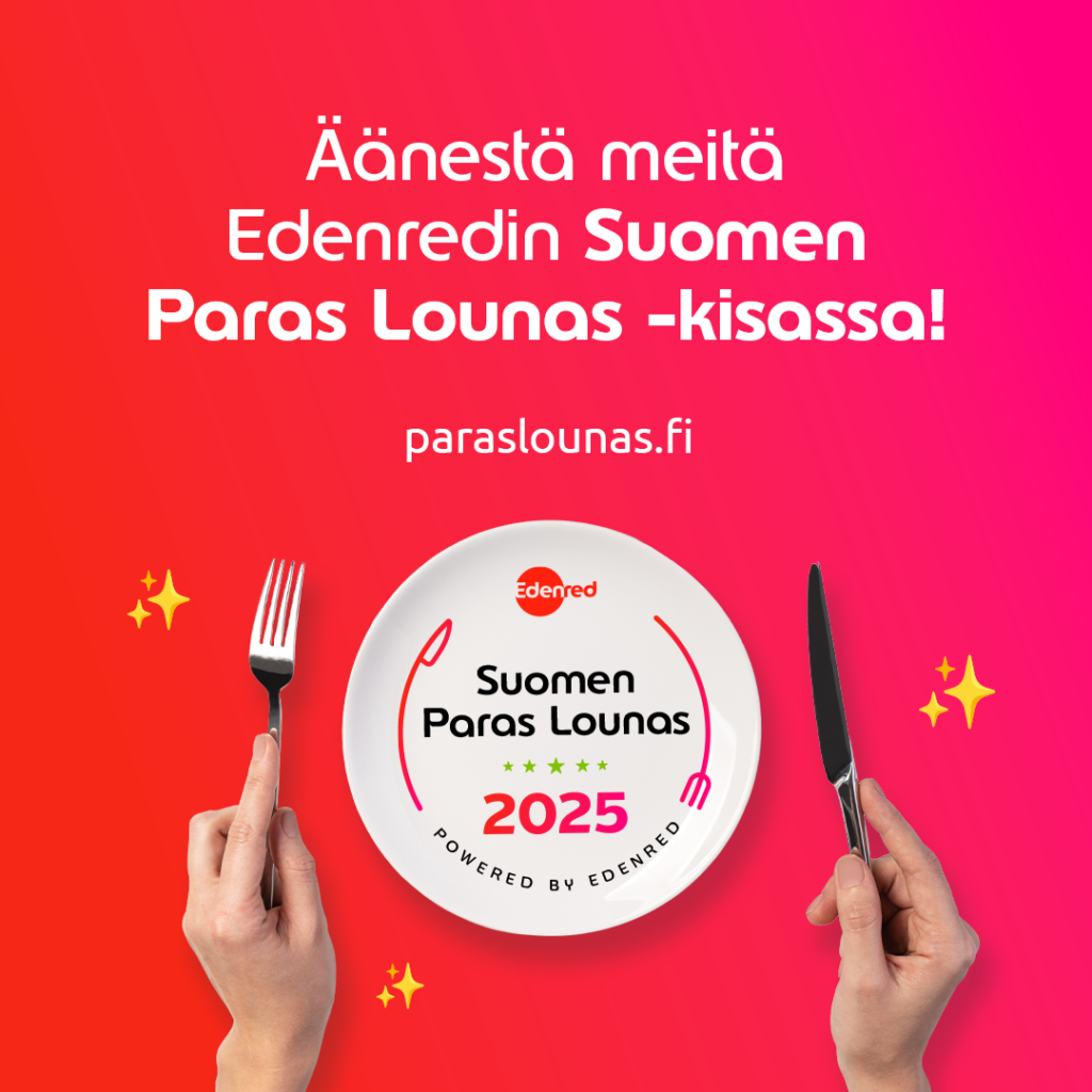 Äänestä meitä Edenredin Suomen Paras Lounas -kisassa!