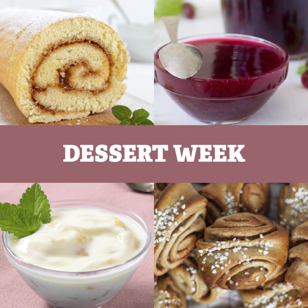 Dessert Week at Knitter lunch.